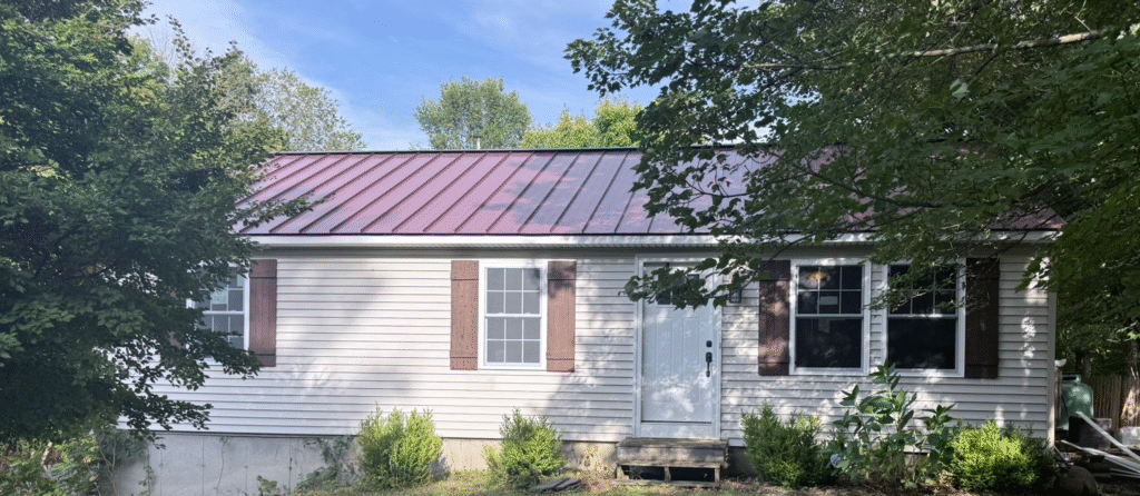 hingle repair after wind damage by licensed roofer — Nashua NH home Close-up of chimney flashing rebuild to stop roof leaks — Manchester NH Installing ice & water shield and architectural shingles during roof repair — Bedford NH Before-and-after of professional shingle repair vs DIY patch — Southern NH