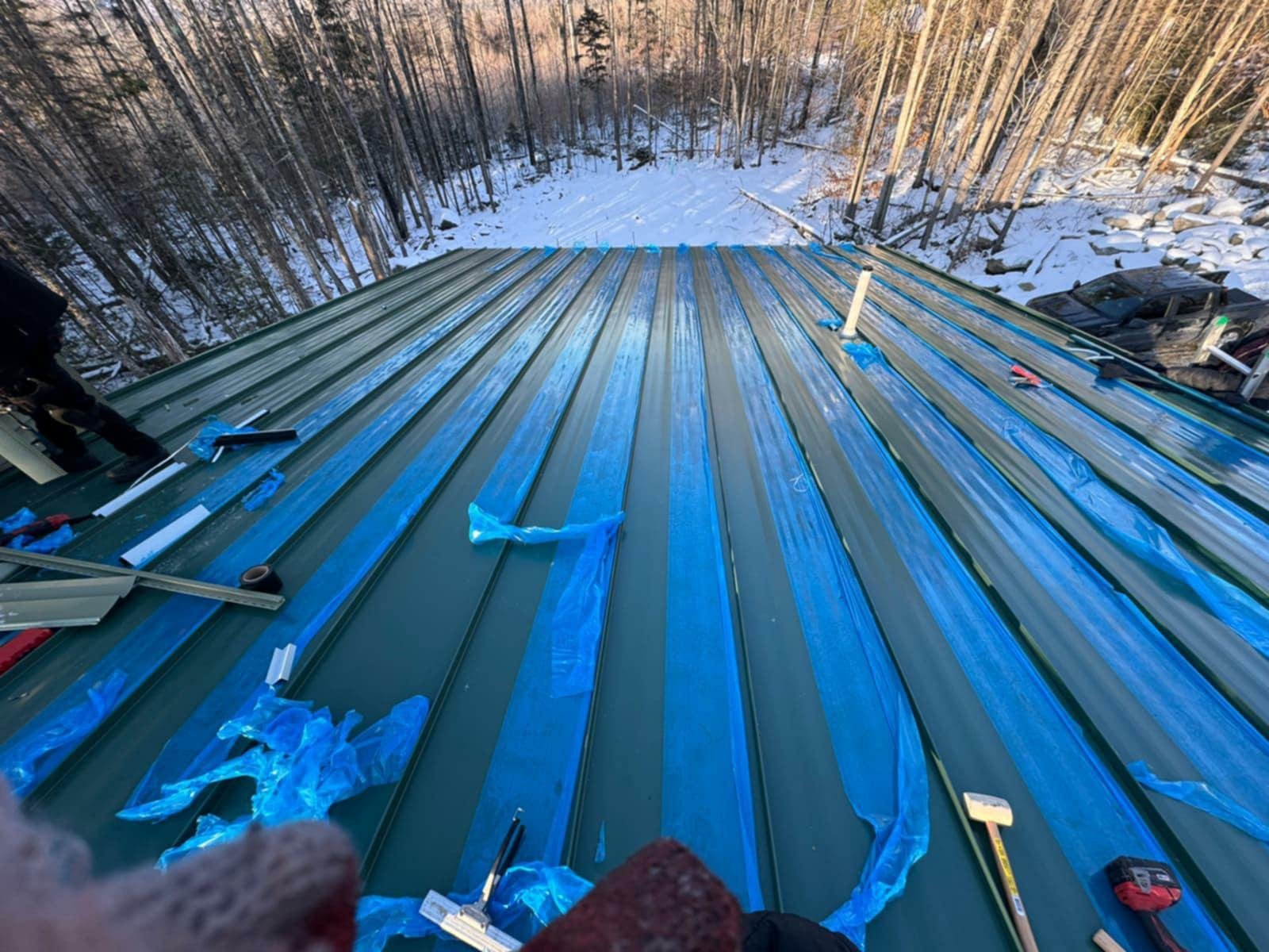 commercial roof winter damage in NH and MA