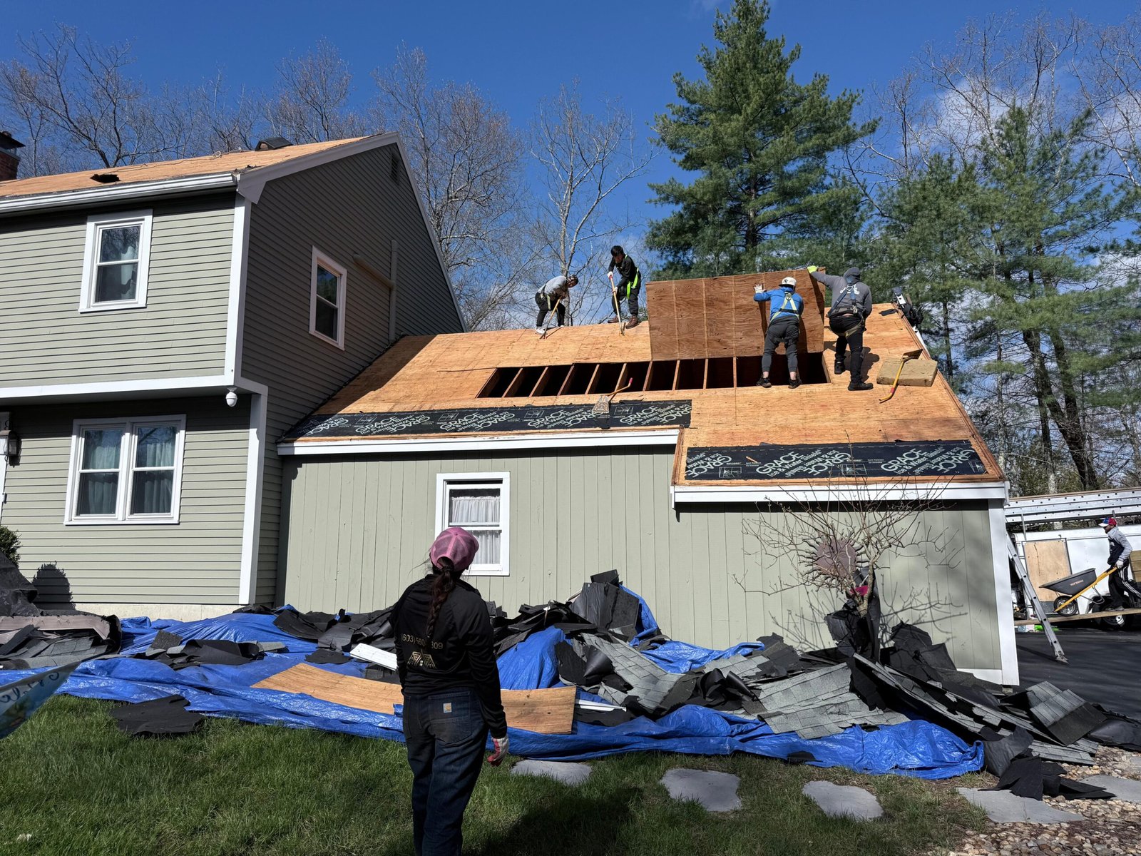 Commercial roof repair vs full replacement on a damaged commercial roof in NH and MA
